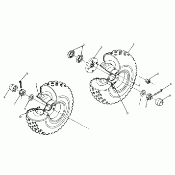 Middle Wheel Assembly (4915951595020A)