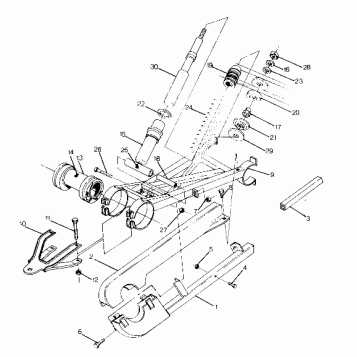 Swing Arm Weldment (Rear) (4915951595027A)