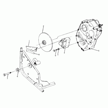 Right Hand Gearcase and Brake Mounting (4915951595034A)