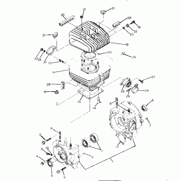 Crankcase and Cylinder Assembly (4915951595036A)