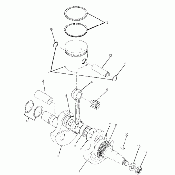 Crankshaft and Piston Assembly (4915951595037A)
