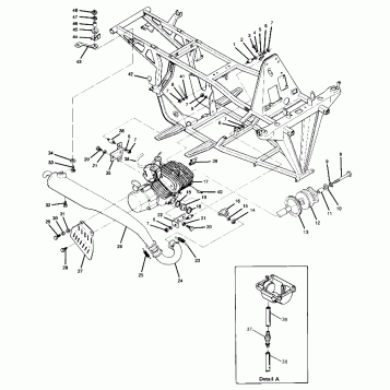 Engine and Muffler Mounting (4916331633005A)