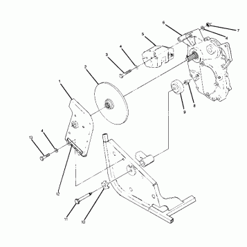 Right Hand Gearcase and Brake Mounting (4916331633029A)