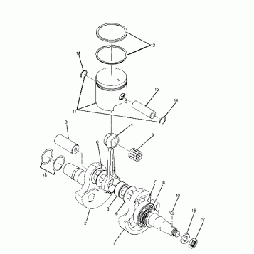 Crankshaft and Piston Assembly (4916331633032A)