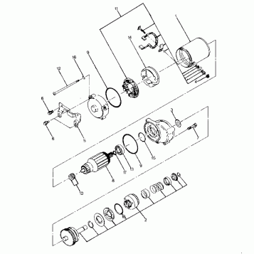 Starting Motor Assembly (4916331633035A)