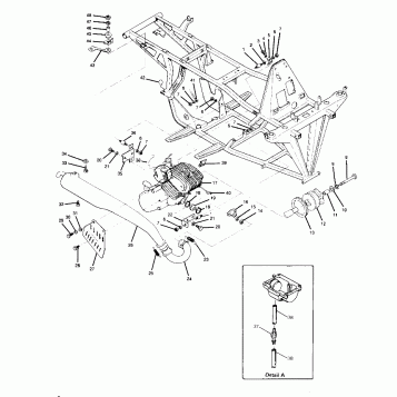 Engine and Muffler Mounting (4916341634005A)