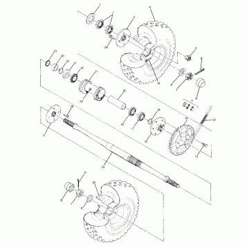 Rear Wheel Drive Assembly (4916341634017A)
