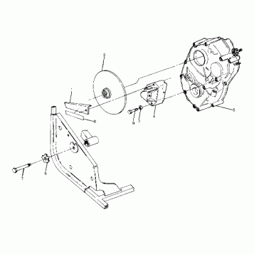Right Hand Gearcase and Brake Mounting (4916341634029A)