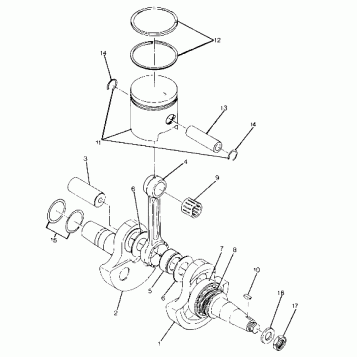 Crankshaft and Piston Assembly (4916341634033A)