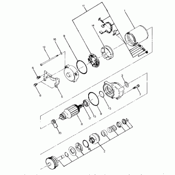 Starting Motor Assembly (4916341634036A)