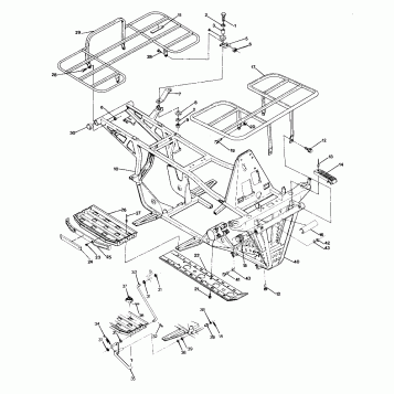 Frame Assembly with Racks 4x4-Updated 4/89 (4916351635003A)