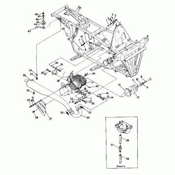 Engine and Muffler Mounting (4916351635005A)
