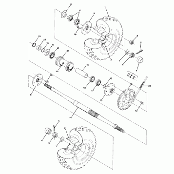 Rear Wheel Drive Assembly (4916351635023A)