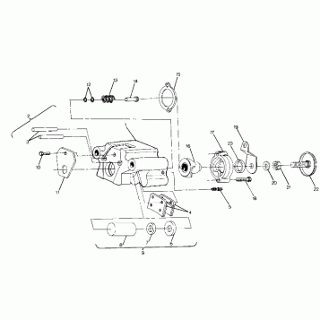Rear Brake Assembly 4x4-Updated 4/89 (4916351635032A)