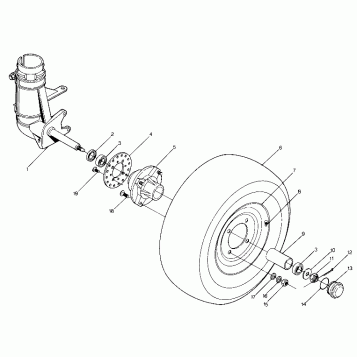Front Wheel Assembly (4916361636017A)