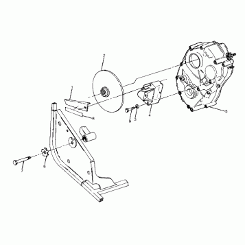 Right Hand Gearcase and Brake Mounting (4916361636034A)