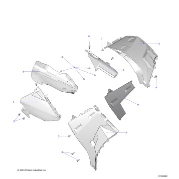BODY, SIDE PANELS - A25SXM95AL (C102690)