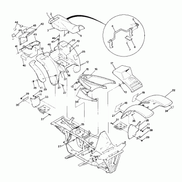Body Assembly 4x4-Updated 4/89 (49173717370001)