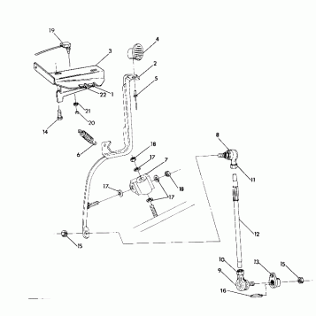 Shift Linkage Assembly 4X4--Updated 4/89 (49173717370040)