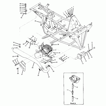 Engine and Muffler Mounting (4917711771005A)