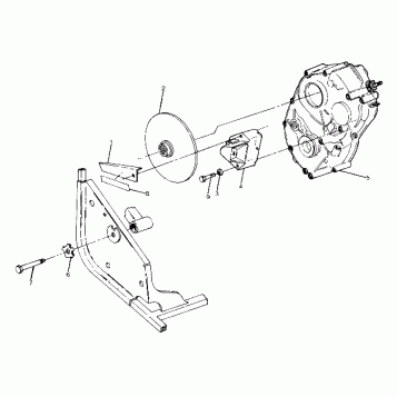 Right Hand Gearcase and Brake Mounting (4917711771029A)