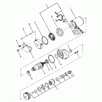 Starting Motor Assembly Updated 5/90 (4917711771037A)