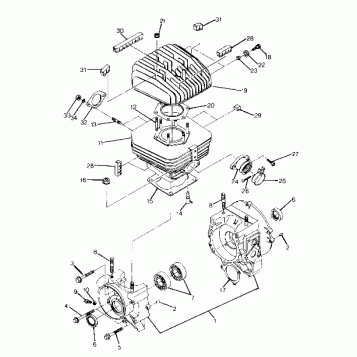 Crankcase and Cylinder Assembly (4917721772032A)