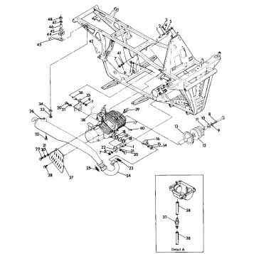 Engine and Muffler Mounting (4917731773005A)