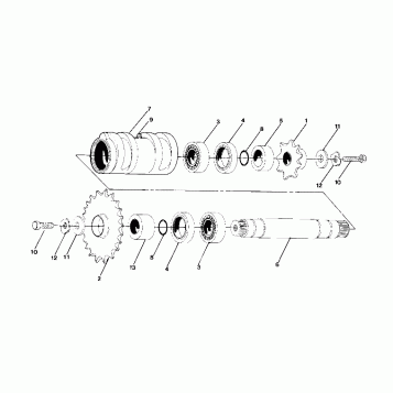 Details-Front Drive Assembly CENTER TIGHTENER ASSEMBLY-PN 1380023 (4917731773013A)