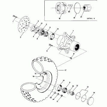 Front Wheel Assembly 4x4 - Updated 4/89 (4917731773021A)