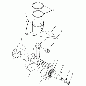 Crankshaft and Piston Assembly (4917731773042A)