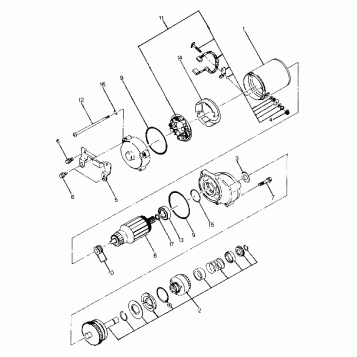 Starting Motor Assembly   Updated 5/90 (4917731773045A)