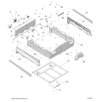 BODY, DUMP BOX - A25SKE57A1 (C102674)