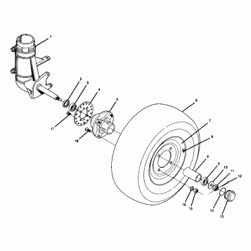 Front Wheel Assembly (4918411841015A)