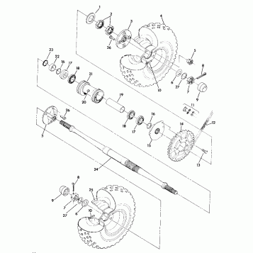 Rear Wheel Drive Assembly (4918411841017A)