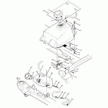 FUEL TANK ASSEMBLY 350 2X4 (4918531853009A)