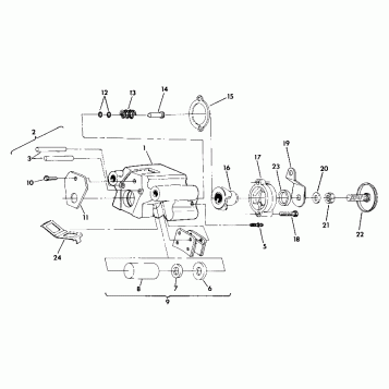 REAR BRAKE ASSEMBLY   350 2X4 (4918531853021A)