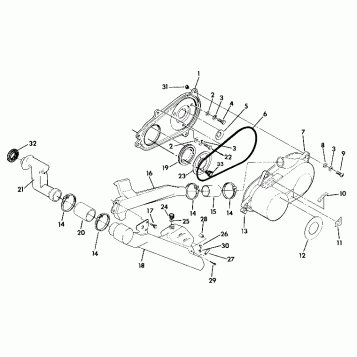 CLUTCH COVER ASSEMBLY 350 2X4 (4918531853022A)