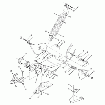 SWING ARM WELDMENT 350 2X4 (4918531853023A)