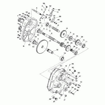 GEARCASE ASSEMBLY 350 2X4 (4918531853027A)