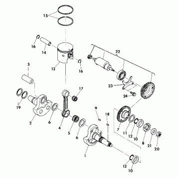 Crankshaft and Piston Assembly (4918531853036A)