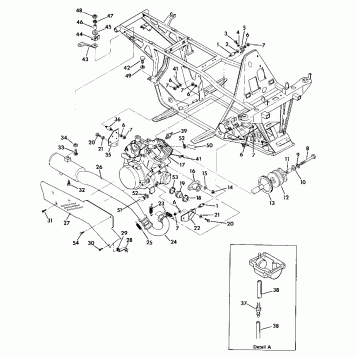 Engine and Muffler Mounting (4918541854005A)