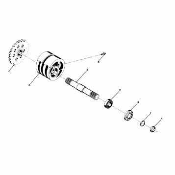 Details - Front Drive Assembly FRONT TIGHTENER ASSEMBLY - PN 1380024 (4918541854013B)