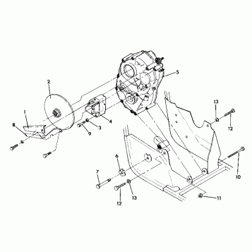Right Hand Gearcase and Brake Mounting (4918541854032A)