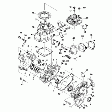 Crankcase and Cylinder Assembly (4918541854041A)