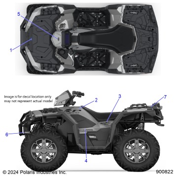 BODY, DECALS GRAPHICS - A26SXR95AG (900822)