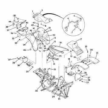 BODY ASSEMBLY TRAIL BLAZER (4919761976001A)