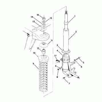 STRUT ASSEMBLY TRAIL BLAZE (4919761976008A)