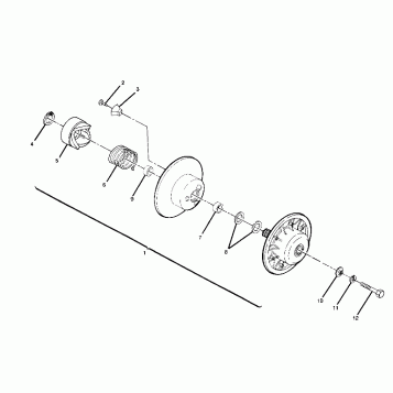 DRIVEN CLUTCH ASSEMBLY TRAIL BLAZER (4919761976024A)