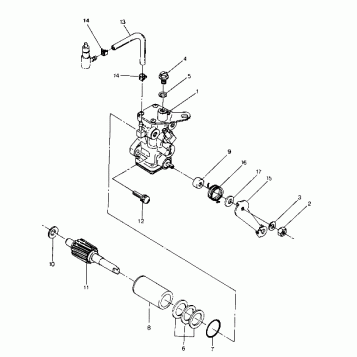 OIL PUMP ASSEMBLY  TRAIL BLAZER (4919761976035A)